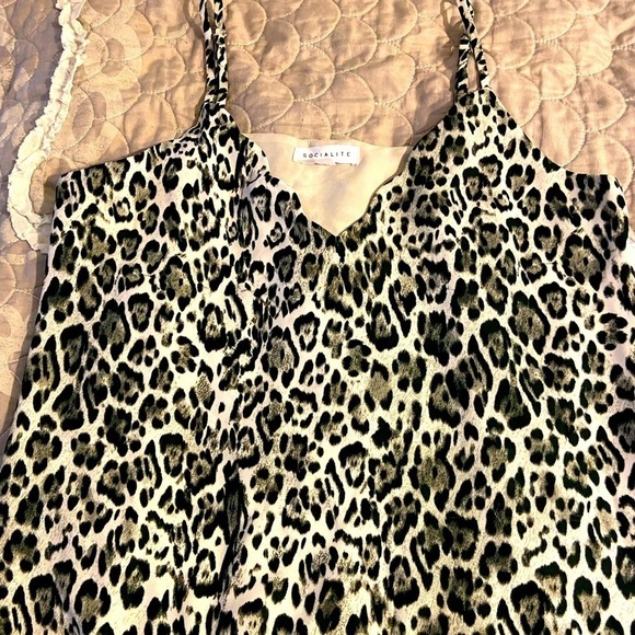 Cheetah design fancy tank top - Picture 1 of 5